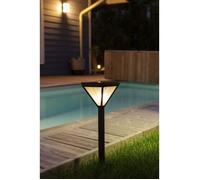 Lanterne solaire inox verre perlé 25 lumens blanc chaud - GALIX