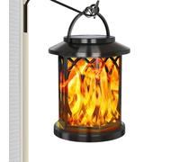 Lanterne solaire lampe murale à flamme imperméable | Lanternes décoratives de jardin pour extérieur, jardin, patio, porche, terrasse, balcon, arbre, paysage, maison, femmes