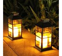 Lanterne solaire LED extérieure effet bougie