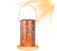 Lanterne solaire - LED tournesol - 10 cm - Lampe d'ambiance étanche en métal - Lampe de jardin lumineuse chaude pour l'extérieur - Yard Pathway Walkway Balcony Porch Home