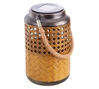 Lanterne solaire lumineuse extérieure, lanterne solaire décorative boho d'extérieur, lanterne solaire pour jardin extérieur, suspendue, LED, DxH 12x16cm