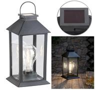 Lanterne solaire - LUNARTEC - Vintage - 5 lm - Noir - Jardin - Extérieur