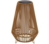 Lanterne Solaire Rechargeable Rotin Beige H47cm