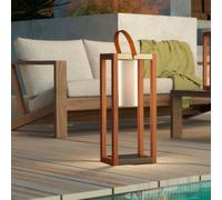 Lanterne solaire Seraphina Tall bois finition métal IP44 40lm