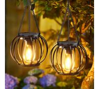 Lanterne solaire suspendue décorative pour extérieur