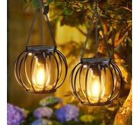 Lanterne solaire suspendue décorative pour extérieur