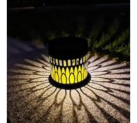 Lanterne Solaires Exterieures Jardin, Lampe Solaire Exterieur éTanchéIté Ip65, Lanterne Projection Creuse En Forme De Fleur,Lampes Solaires Pour ClôTure Pour Cours, Jardins,Balcons Et Pelouses (D)