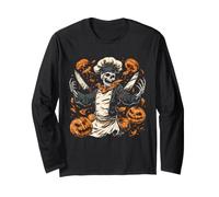 Lanterne Squelette de Chef Halloween Citrouille Jack O Manche Longue