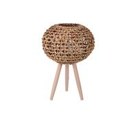- Lanterne sur pieds en rotin Natural Living - H. 66 cm - Beige - Natural Living