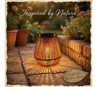 Lanterne suspendue en rotin tressé solaire, convient pour la décoration extérieure de la cour, du patio, de la véranda, des arbres, de la pelouse, du chemin Taille UniqueABS