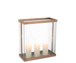 Lanterne verre doré h.45cm