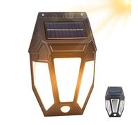 Lanternes murales à énergie solaire, lampes de sécurité pour porche, lampe murale à énergie solaire haute luminosité pour extérieur, jardin paysage, lanterne murale étanche pour éclairage
