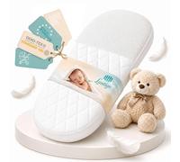 Lantigo AERO Matelas Bébé Ovale 80x40x6 cm Double Face – 3D-Airmesh Respirant, Housse Aloe Vera Lavable, Matelas Landau Sans Substances Nocives UE