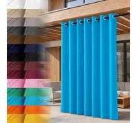 Lantigo Rideau Extérieur Bleu 155x220 cm imperméable Anti-UV Jardin