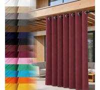 Lantigo Rideau Extérieur Bordeaux 155x200 cm résistant intempéries Pergola