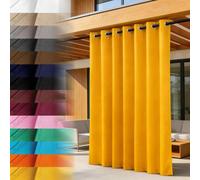 Lantigo Rideau Extérieur Jaune 155x220 cm imperméable Anti-UV Jardin