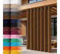 Lantigo Rideau Extérieur Marron 155x220 cm imperméable Anti-UV Jardin