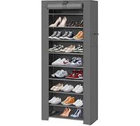 LANTUS Armoire de Rangement,Garde-Robe Penderies pour Chambre d'adulte,Penderie de vêtement Pliable,Porte-vêtements Pliable,pour Vestiaire, Chambre, Salle d’étude (60 * 30 * 160cm Gris foncé)