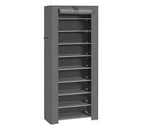 LANTUS Garde-Robe Penderies pour Chambre d'adulte,Penderie de vêtement Pliable,Armoire de Rangement,Porte-vêtements Pliable,pour Vestiaire, Chambre, Salle d’étude (60 * 30 * 160cm Gris foncé)