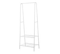 LANTUS Séchoir à Linge Porte-vêtements - Portant à Vêtements pour Chambre,Porte-vêtements pour chambre à coucher - Avec compartiments à 2 niveaux-59,5 * 36,5 * 160 cm - Blanc