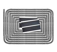 LANUCN Joint Insert Cheminée, joint pour poele a bois avec bande de fin (Φ 12mm x 2.5m)