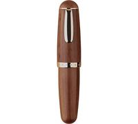 Lanxivi Majohn Q1 stylo plume plume extra fine bois brun, petit gros homme pipette remplissage stylo de poche grande capacité