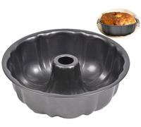 LANYOTA Moule à gâteau rond en acier carbone anti-adhésif 26 cm pour gâteau et pain