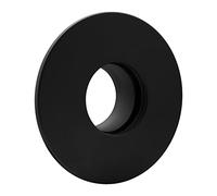 LANZZAS Tuyau de raccord pour poêle à granulés avec rosace murale de Ø 100 mm à Ø 120 mm - Couleur : noir | Tube pour poêle à granulés