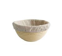 LaoZan Banneton à Pain Panier Rond en rotin Banneton L'Imperméabilité Panier pour Boulanger pâtisserie (comme l'image,25 * 8.5)