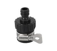 Lapiglo Adaptateur de robinet multifonction avec double mamelon, connecteur ABS réutilisable 265 mm et robinets 15-21 mm, pour noir