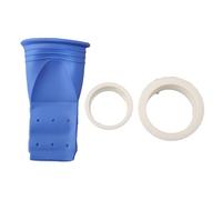 Lapiglo Blue Silicfor Joint d'évacuation de sol pour trous de 40 à 44 mm, siphon d'égout en silicone souple anti-bruit avec bouchon fixe et écran