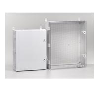Lapiglo Boîte de jonction électrique étanche IP67 220 x 170 x 110 mm avec couvercle transparent ABS extérieur avec plaque de montage solaire CCTV