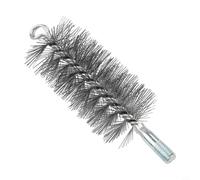 Lapiglo Brosse de nettoyage en fil d'acier pour conduit de cheminée, brosse ronde flexible pour cheminée, chaudière, poêle et sécheuse, résistante aux hautes températures, non corrosion (60 mm)
