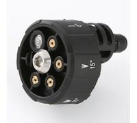 Lapiglo Buse de nettoyeur haute pression 6 en 1 de 35,6 cm, connexion rapide, 3200 psi, buse multi-pulvérisation chaude et froide pour eau