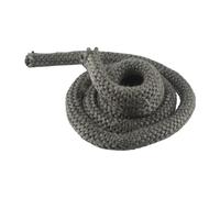 Lapiglo Corde à feu en fibre de verre noire de 25 mm pour joint de porte, brûleur à bois, cheminée, chaudière, four industriel