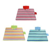 Lapiglo Couverture de pique-nique imperméable 200 x 145 cm, tapis de plage Oxford portable avec dos antidérapant en PVC pour camping familial
