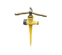 Lapiglo Degree Lot de 2 systèmes d'arrosage de jardin avec base en métal, construction robuste en alliage de zinc et laiton pour grandes cours, irrigation connectée, rotation silencieuse, lot de 2