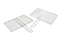 Lapiglo Grand panier de barbecue en acier inoxydable avec poignée pour cuisine en plein air, lave-vaisselle 24 x 35 cm