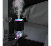 Lapiglo Humidificateur USB 200 ml avec veilleuse colorée, diffuseur d'aromathérapie portable, pour chambre à coucher, bureau, voiture, fonctionnement silencieux