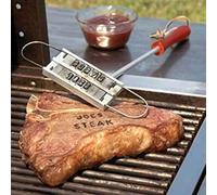Lapiglo Kit de fer à marquer personnalisé pour barbecue avec 55 lettres interchangeables, long manche en bois pour marquer le steak et la cuisine en plein air