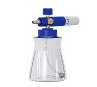 Lapiglo Lance à mousse à pression pour lave-linge, pour mousse rotative à 360 degrés avec buse réglable et bouton de rapport de mélange, bouteille de 1 l