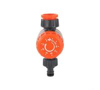Lapiglo Minuteur d'arrosage mécanique de type bouton, sans batterie, contrôleur d'irrigation de jardin, adaptateur de robinet de tuyau rotatif 12 34 2,5 cm, pour orange