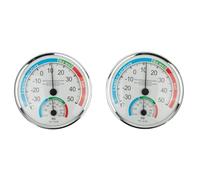 Lapiglo Thermomètre hygromètre analogique d'intérieur avec support, jauge de température et d'humidité non électrique, pour la maison, le bureau, le sauna, échelle de confort claire, blanc