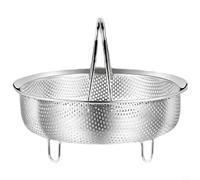Lapiglo Trou dense 304 pour cuiseur vapeur en acier inoxydable, cuiseur à riz, poignée amovible, gadget de cuisine multi-tailles pour une cuisine saine (petit)