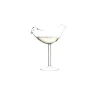 Lapiglo Verre à vin unique en forme de silhouette d'oiseau, tasse contemporaine sans pied pour les amateurs de vin, décoration élégante pour cuisine et salle à manger, 13 cm de hauteur