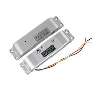 Lapiglo Verrou électrique de contrôle d'accès CC 12 V-24 V avec retard réglable, serrure à mortaise sécurisée, alliage d'aluminium et acier inoxydable