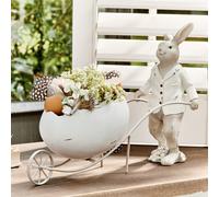 Lapin Jaris blanc H/L/P env. 24/33/13 cm