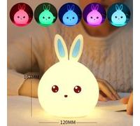 Lapin LED veilleuse enfants multicolore capteur tactile bébé robinet éclairage bébé enfants lampe de chevet