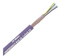 Lapp 10 m Unitronic BUS LD Câble de Bus Blindé 1 x 2 x 0,22 mm² | Câble de données 7 fils ignifuge, blindage CEM, pour systèmes RS 485/RS 422 comme Modbus et SUCOnet P, gaine PVC violette