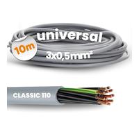 Lapp 10m Câble de Commande Ölflex Classic 110 - Gaine PVC - 3G0,5 mm²